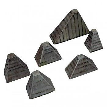 Modelářská scenérie Vallejo – Höckerhindernis (AntiTank Barriers)