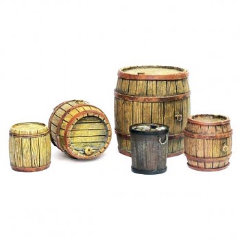 Modelářská scenérie Vallejo – Wooden Barrels