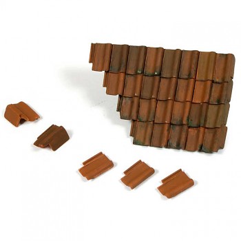 Damaged Roof Section and Tiles