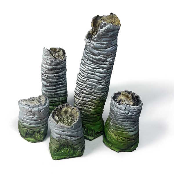 Modelářská scenérie Vallejo – Broken Palm Trunks