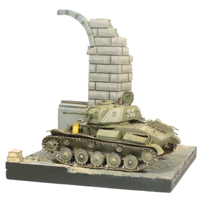 Modelářská scenérie Vallejo – German Ruined Building