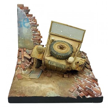 Modelářská scenérie Vallejo – Kubelwagen Base (Front)