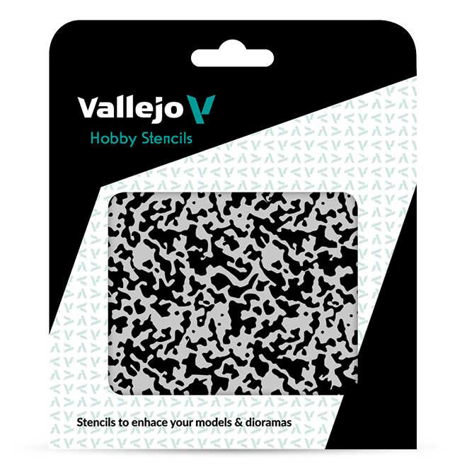 Modelářská šablona Vallejo – Weathered Paint 1/48