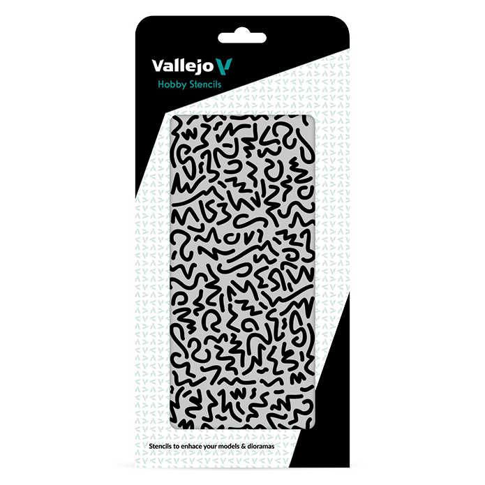 Modelářská šablona Vallejo – Luftwaffe WWII Shingles Camo