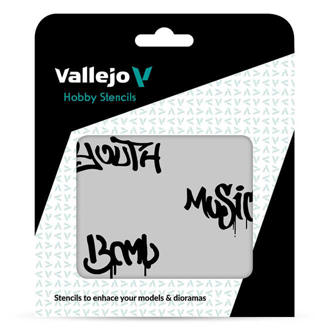 Modelářská šablona Vallejo – Street Art n 1