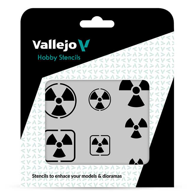 Modelářská šablona Vallejo – Radioactivity Signs