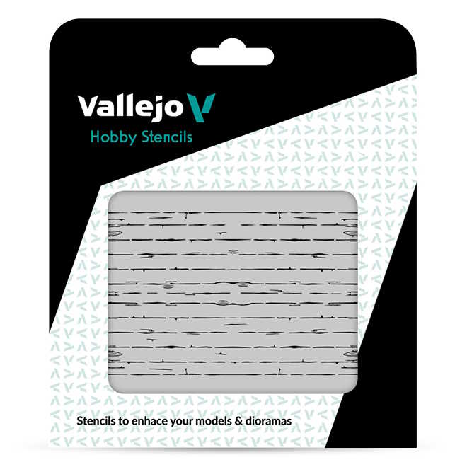 Modelářská šablona Vallejo – Wood Texture n 1