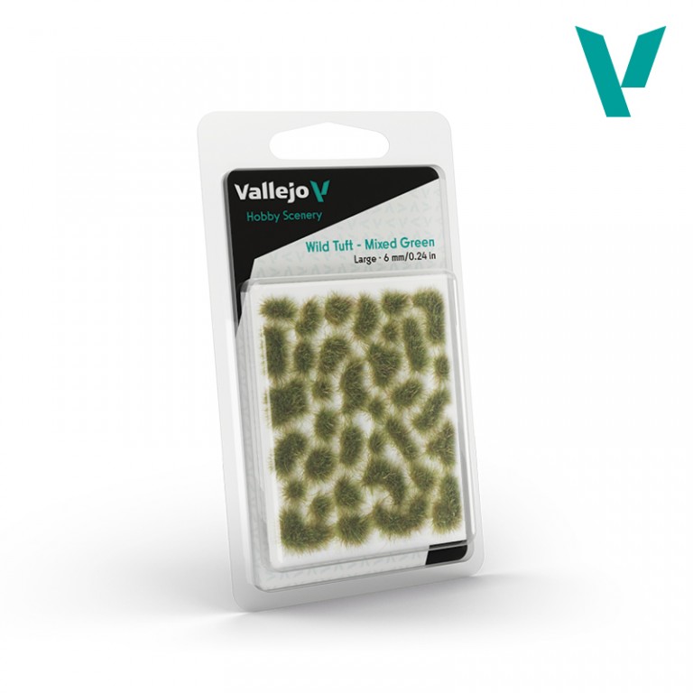 Vallejo travnaté scenérie L – Wild Tuft Mixed Green