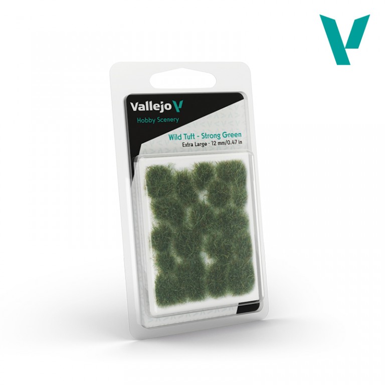 Vallejo travnaté scenérie XL – Wild Tuft Strong Green