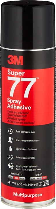 Sprejové univerzální lepidlo 3M 77 500ml