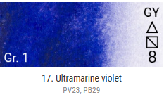 Akvarelové barvy Grand Godet – 17 Ultramarine Violet (Hue)