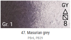 Akvarelové barvy Grand Godet – 47 Masurian Grey