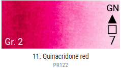 Akvarelové barvy Grand Godet – 11 Quinacridone Red