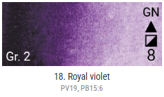 Akvarelové barvy Grand Godet – 18 Royal Violet