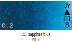 Akvarelové barvy Grand Godet – 22 Sapphire Blue