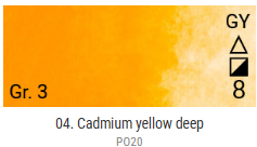 Akvarelové barvy Grand Godet – 04 Cadmium Yellow Deep