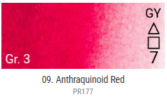 Akvarelové barvy Grand Godet – 09 Anthraquinoid Red