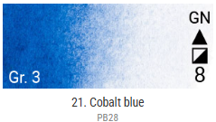 Akvarelové barvy Grand Godet – 21 Cobalt Blue