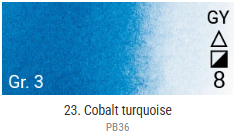 Akvarelové barvy Grand Godet – 23 Cobalt Turquoise