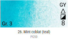 Akvarelové barvy Grand Godet – 26 Mint Cobalt (Teal)