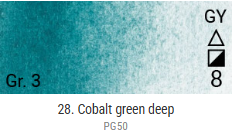 Akvarelové barvy Grand Godet – 28 Cobalt Green Deep