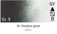 Akvarelové barvy Grand Godet – 30 Perylene Green