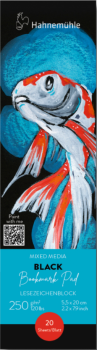 Záložkový blok Hahnemühle pro akvarel 100% černý 5,5x20cm