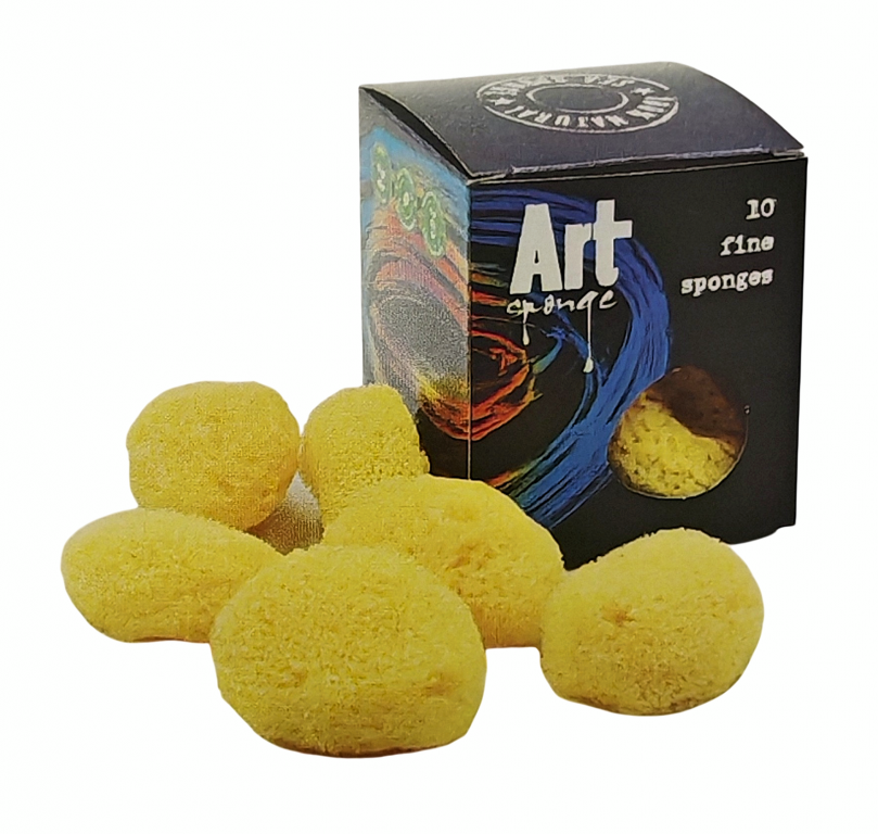 Přírodní mořská houba malá 4-5cm, sada 10ks