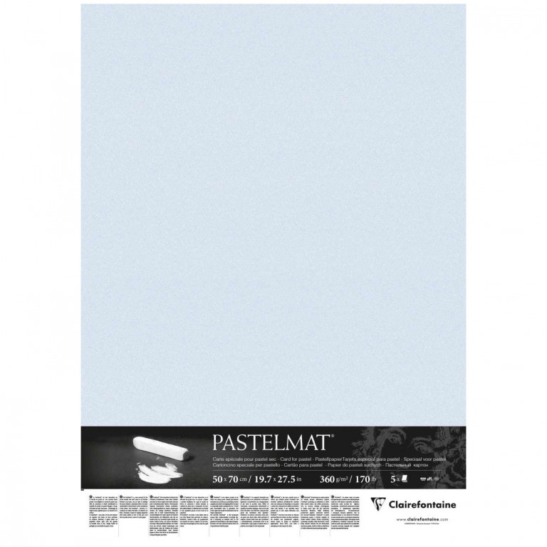 Papír pro pastel Pastelmat 50x70cm 360g light blue
