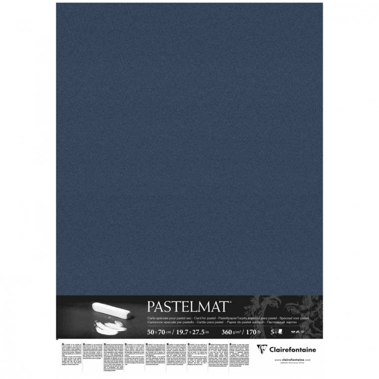 Papír pro pastel Pastelmat 50x70cm 360g dark blue