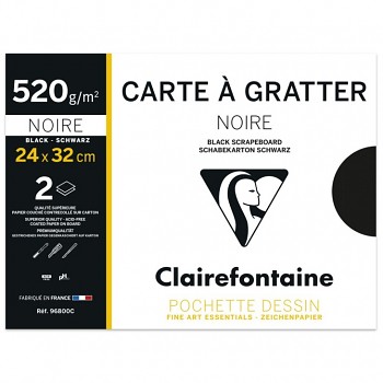 Vyškrabávací karton 520g 24x32cm 2ks