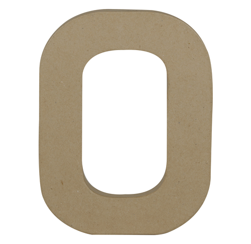 Písmeno z papírové hmoty – O