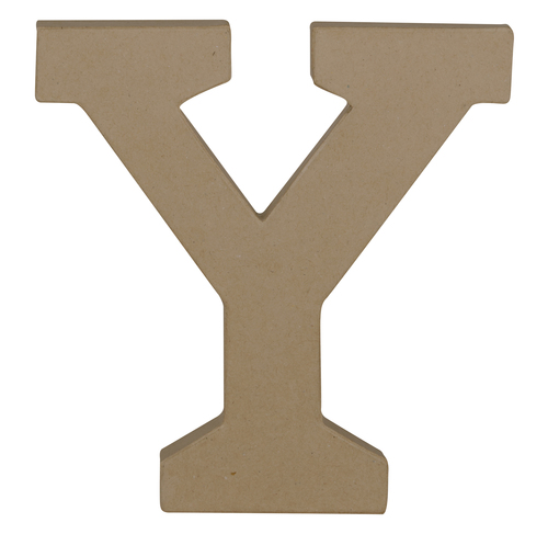 Písmeno z papírové hmoty – Y