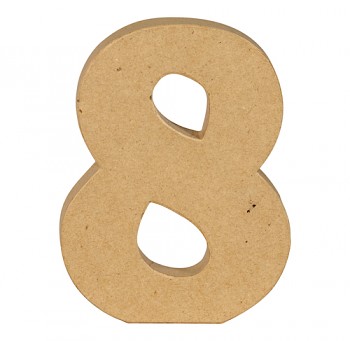 Číslovky z papírové hmoty 20cm – různé varianty