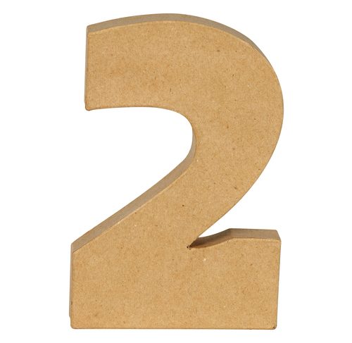 Číslovky z papírové hmoty – 2