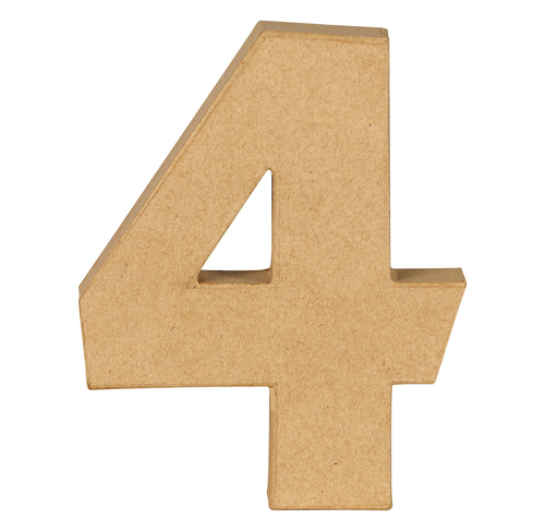 Číslovky z papírové hmoty – 4
