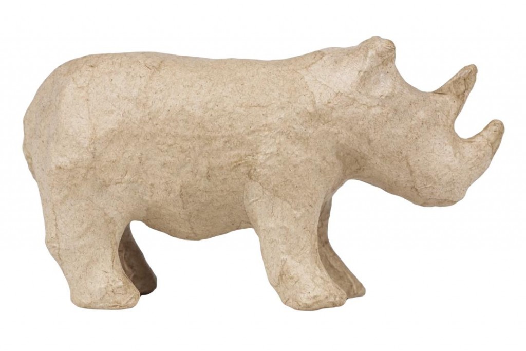 Nosorožec z papírové hmoty malý