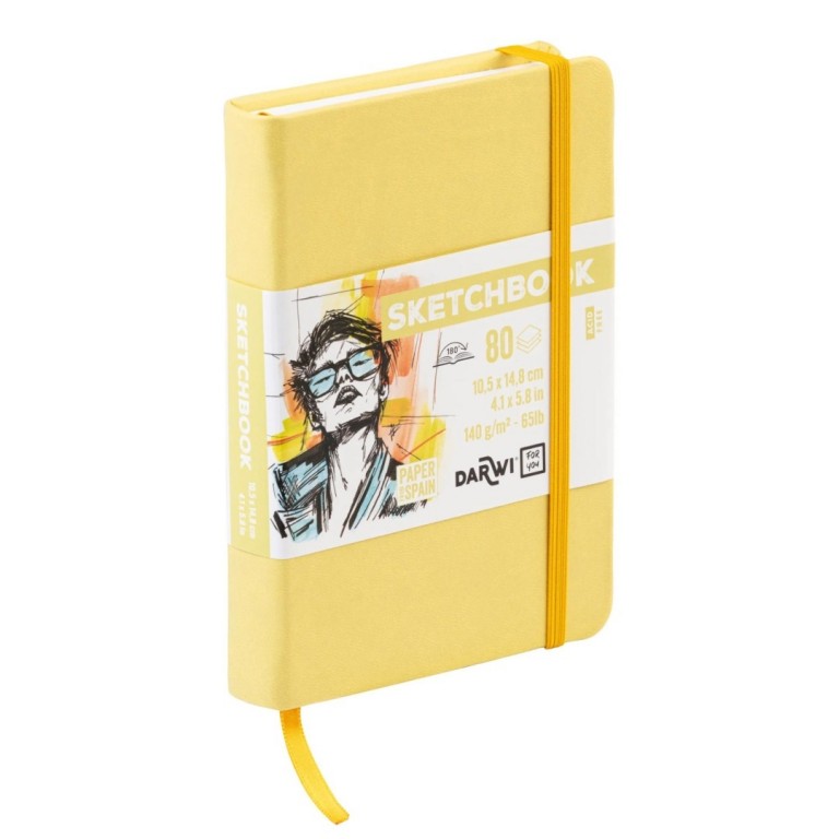Sketchbook Darwi A6 Soft yellow