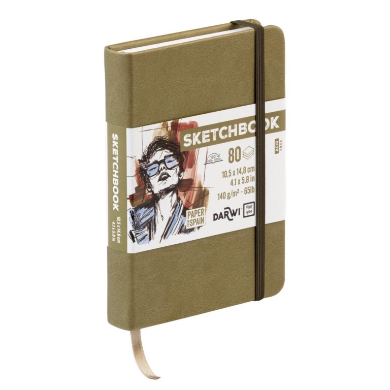 Sketchbook Darwi A6 Khaki