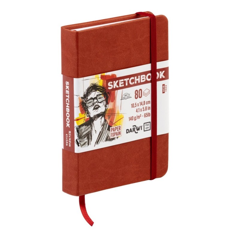 Sketchbook Darwi A6 Terracotta