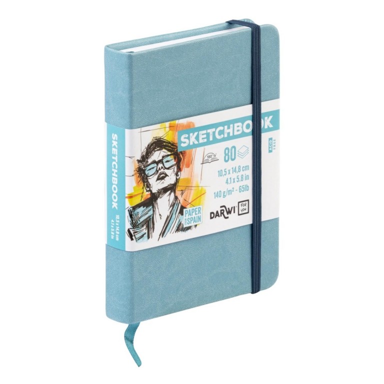 Sketchbook Darwi A6 Soft blue