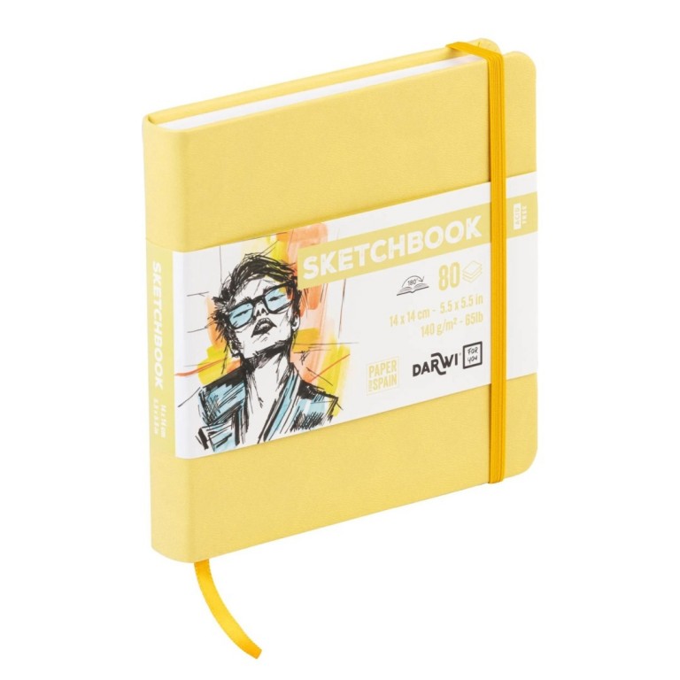 Sketchbook Darwi 14x14 Yellow