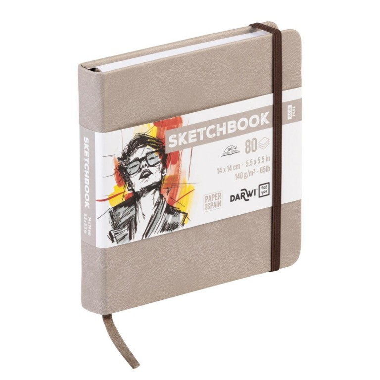 Sketchbook Darwi 14x14 Taupe