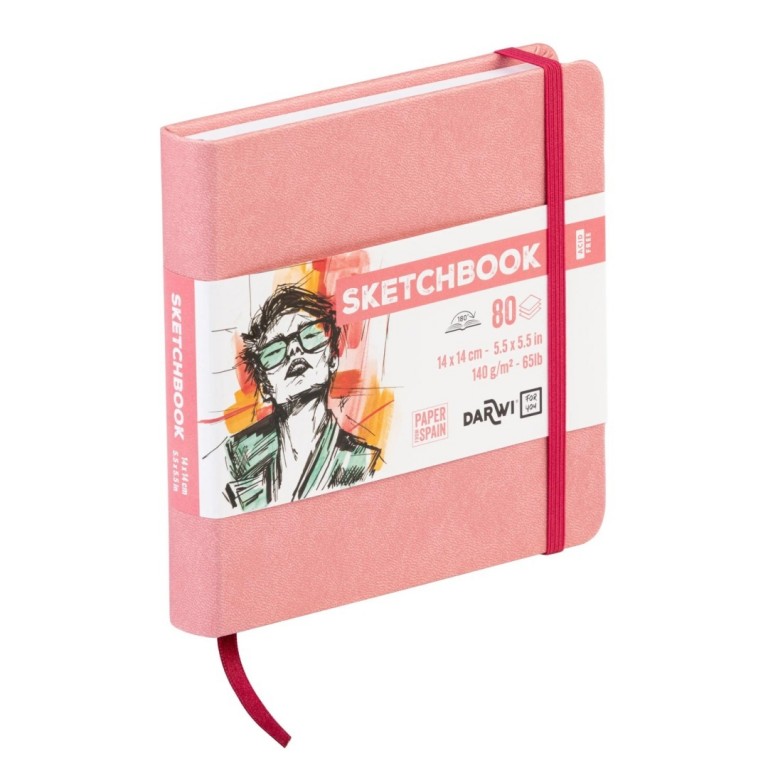 Sketchbook Darwi 14x14 Soft pink