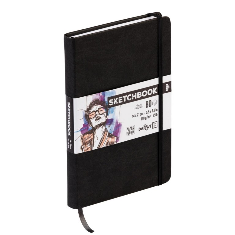 Sketchbook Darwi 14x21 Black