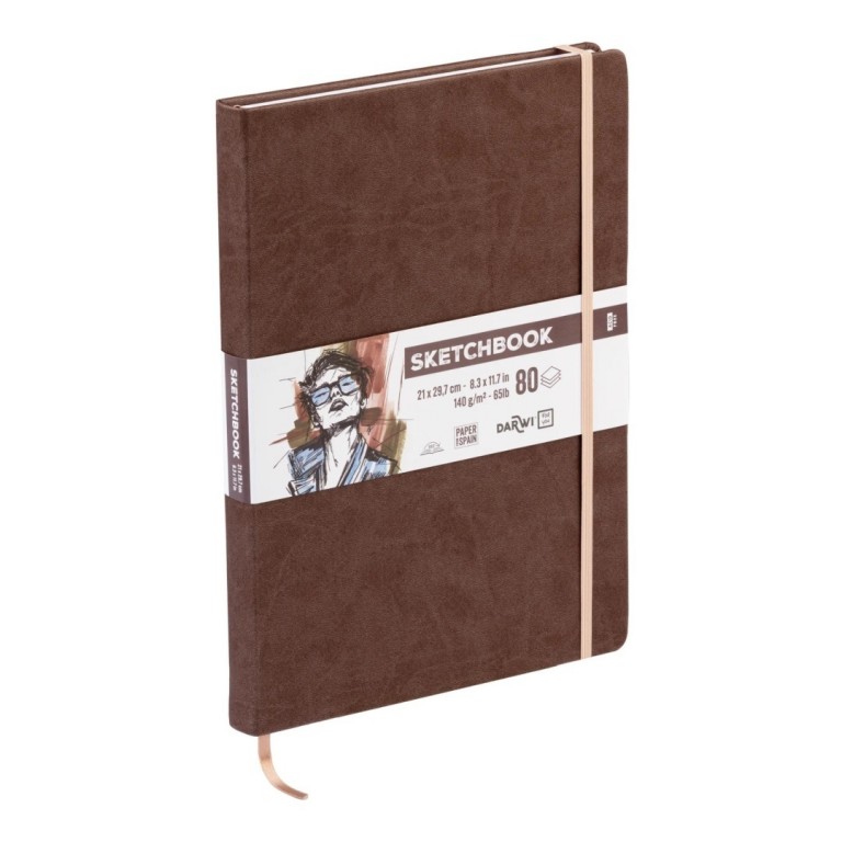 Sketchbook Darwi A4 Brown