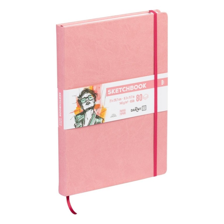 Sketchbook Darwi A4 Soft pink