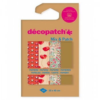 Papíry na dekupáž 4ks – Love is in the meadow