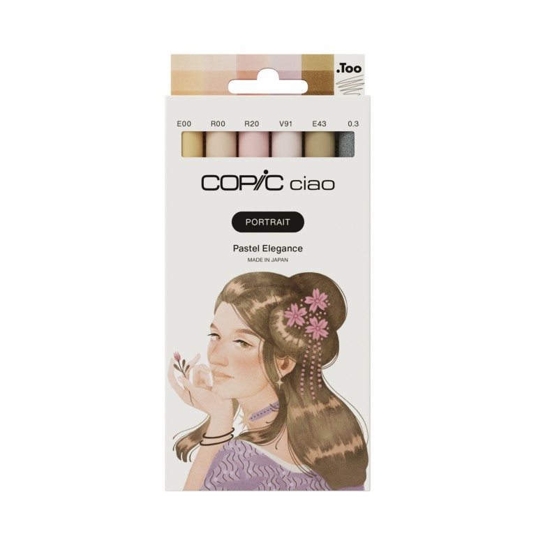 Copic Ciao sada 6ks Portrait, Pastel Elegance