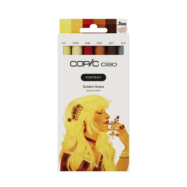 Copic Ciao sada 6ks Portrait, Golden Grace